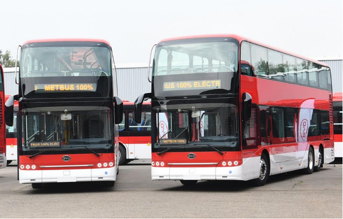 BYD'S First Double-Decker Electric Buses Arrive in Chile, The Only Ones in The Continent